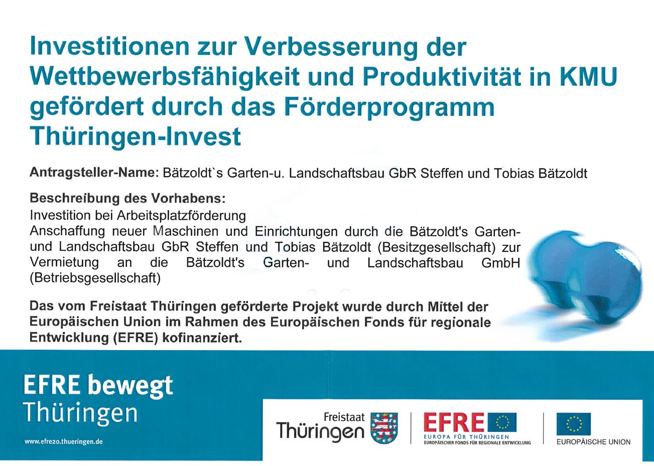 Thüringen Invest - Förderprogramm